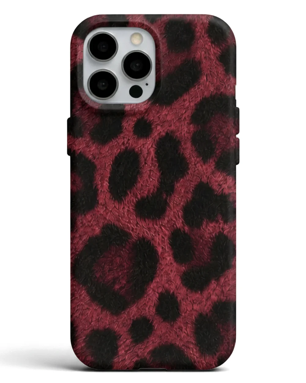 Bordo Leopar telefon kılıfı