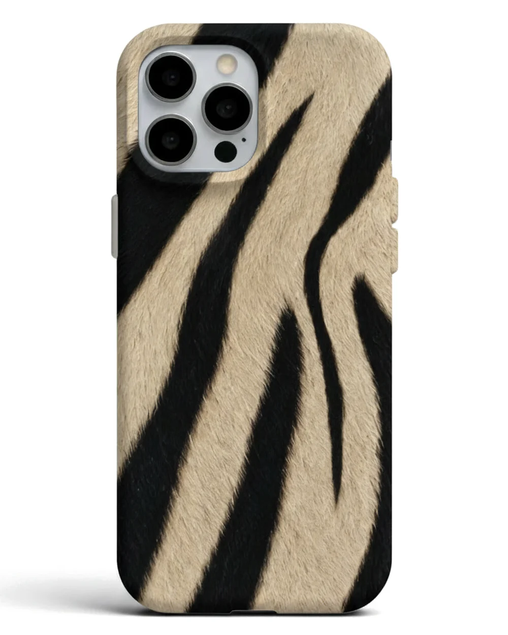 Krem Zebra telefon kılıfı